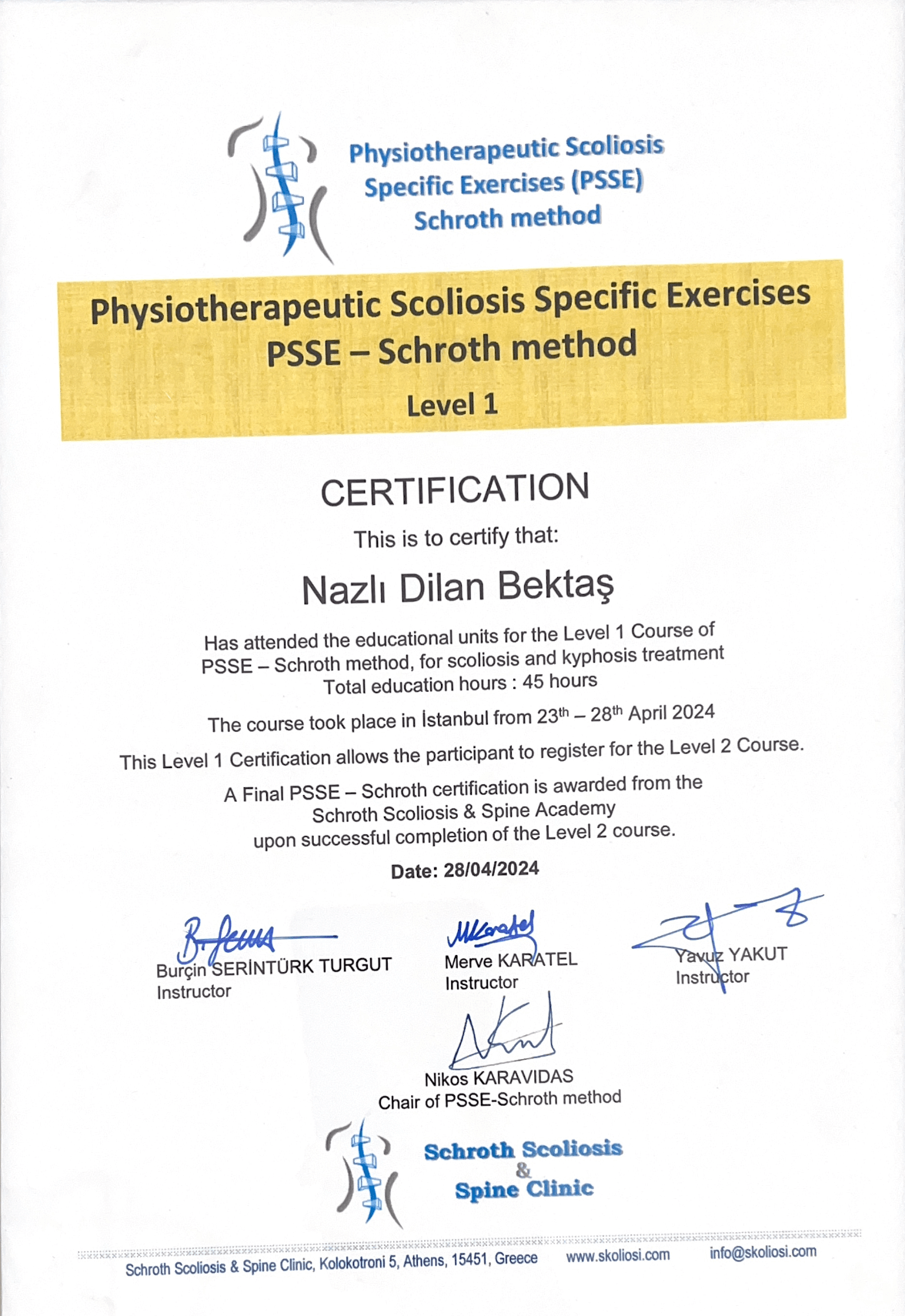 Norton School Lenfödem Sertifikası